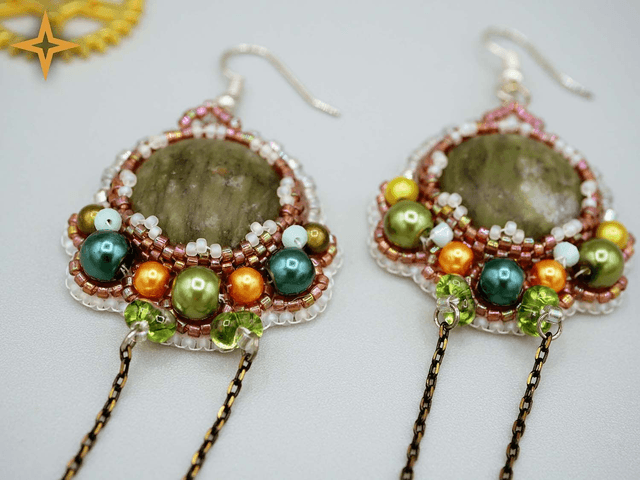 + Fleurs de Jade (Boucles d'oreille) +