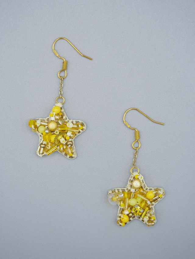 Granité Citron (Boucles d'oreilles)