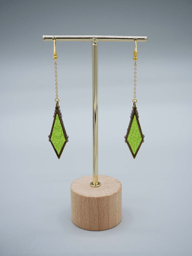 Granité Myrtille (Boucles d'oreilles)