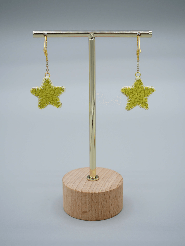 Granité Citron (Boucles d'oreilles)