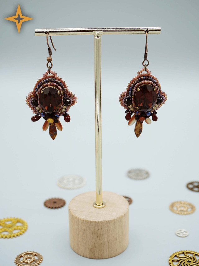+ Comtesses Brodées (Boucles d'oreille) +