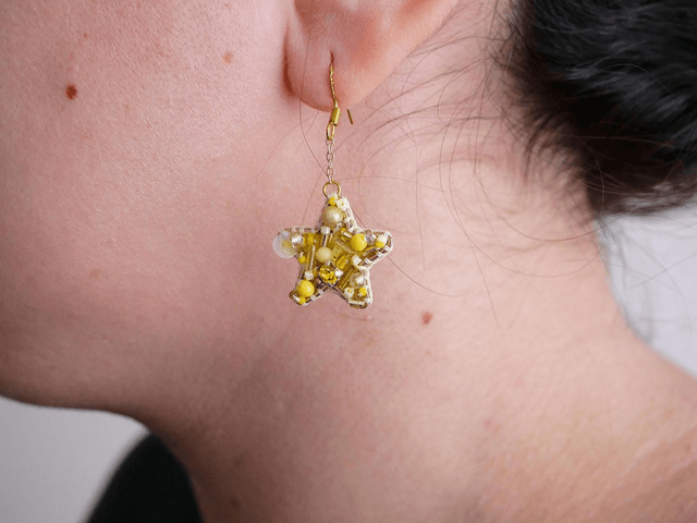 Granité Citron (Boucles d'oreilles)