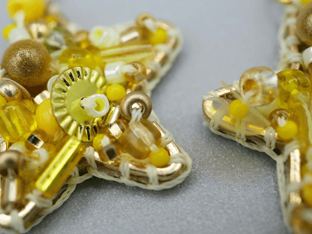 Granité Citron (Boucles d'oreilles)