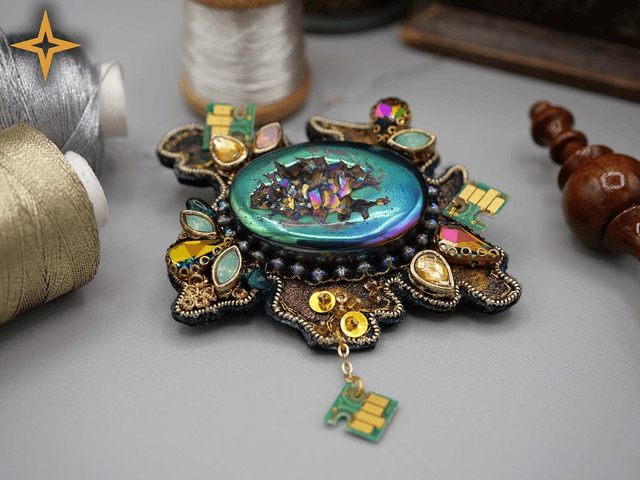 + Malachite (Broche) +