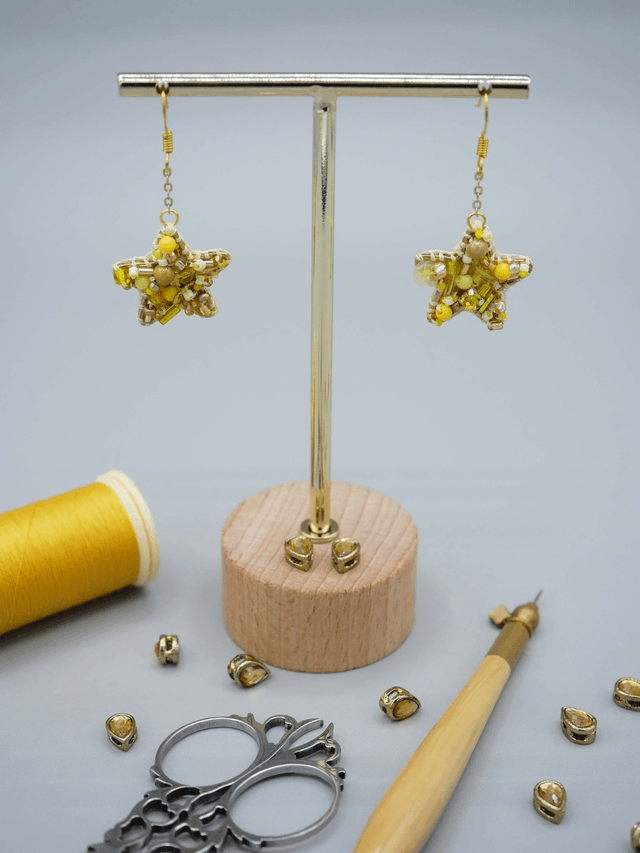 Granité Citron (Boucles d'oreilles)
