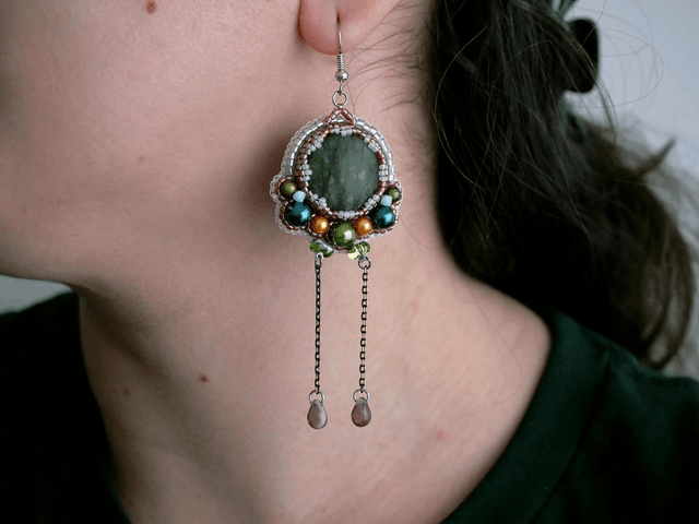 + Fleurs de Jade (Boucles d'oreille) +