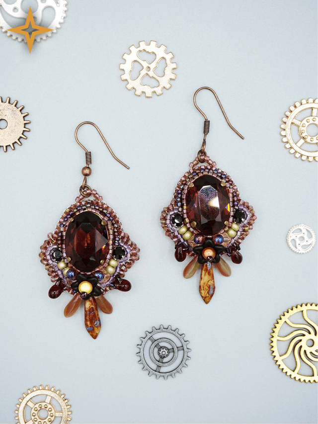 + Comtesses Brodées (Boucles d'oreille) +
